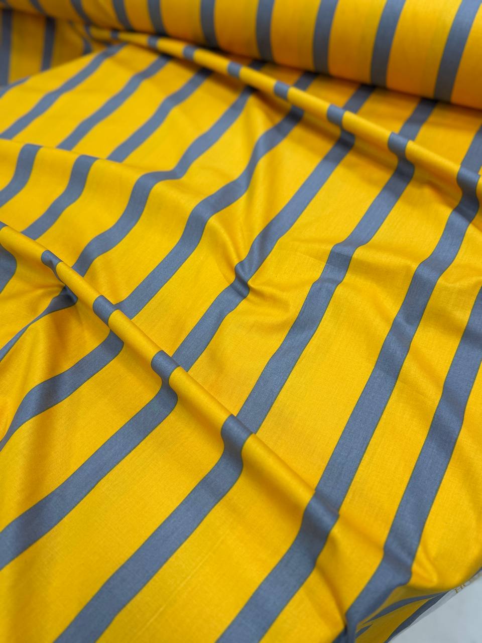 پارچه ملحفه ای طرح کالم زرد راه راه از برند فیلور یزد